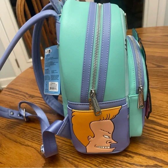 NWT Loungefly Beavis and Butthead Mini Backpack with sound - Picture 6 of 8